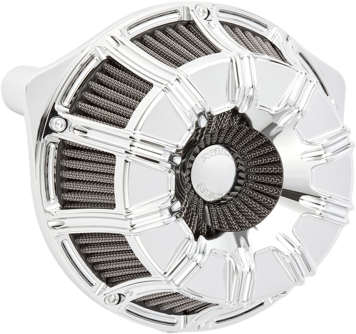 Arlen Ness Air Cleaner Kit Inverted Big Sucker 10-Gauge Chrome Air Cle