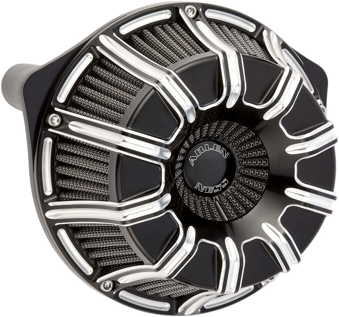 Arlen Ness Air Cleaner Kit Inverted Big Sucker 10-Gauge Black Air Clea