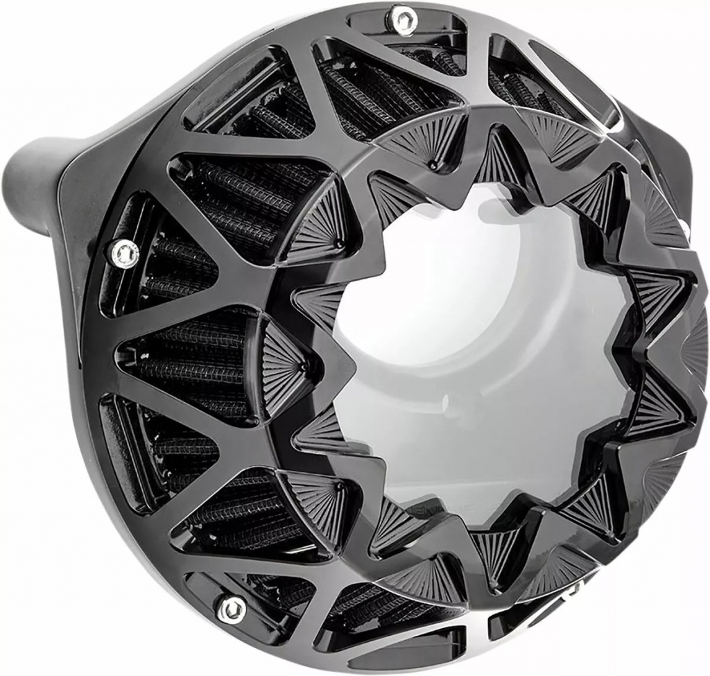 Arlen Ness Crossfire Air Cleaner - All Black Air Cleaner - Crossfire -
