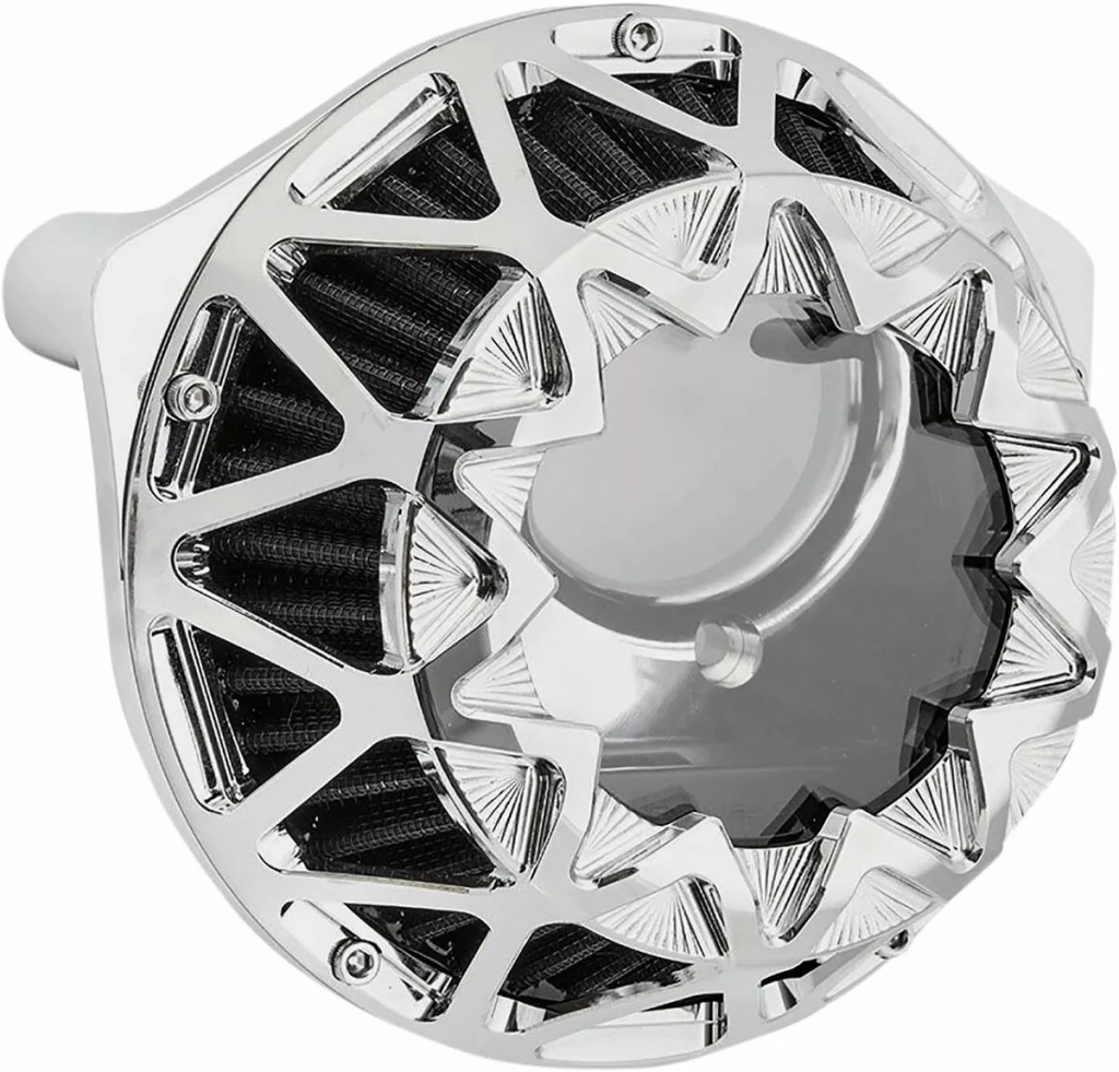 Arlen Ness Crossfire Air Cleaner - Chrome Air Cleaner - Crossfire - M8