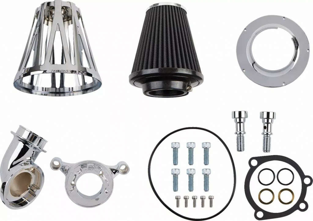 Arlen Ness Monster Crossfire Air Cleaner - Chrome Air Cleaner - Crossf