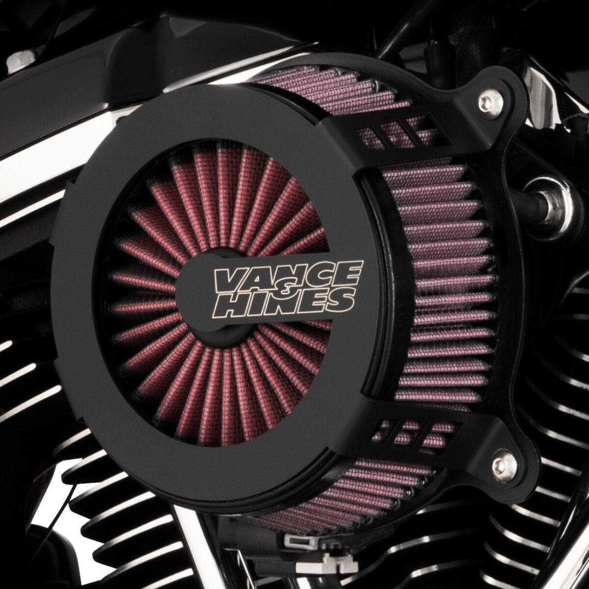 Vance & Hines Cage Fighter Air Cleaner - St,Fl Aircleaner V02 Cf L-St