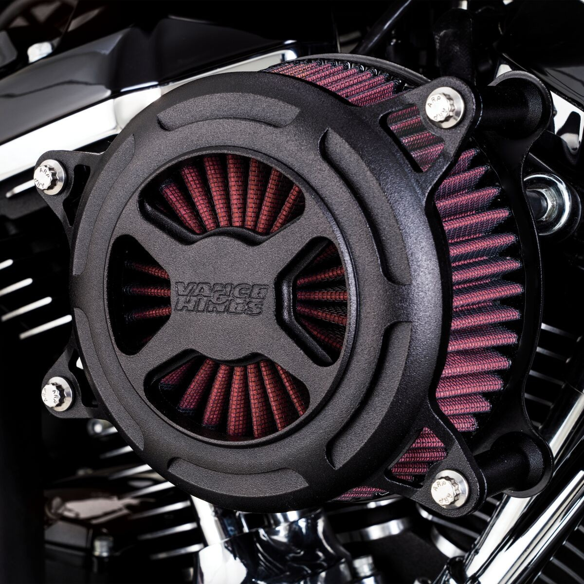 Vance & Hines Air Cleaner V02X Bwkl Xl Air Cleaner V02X Bwkl Xl