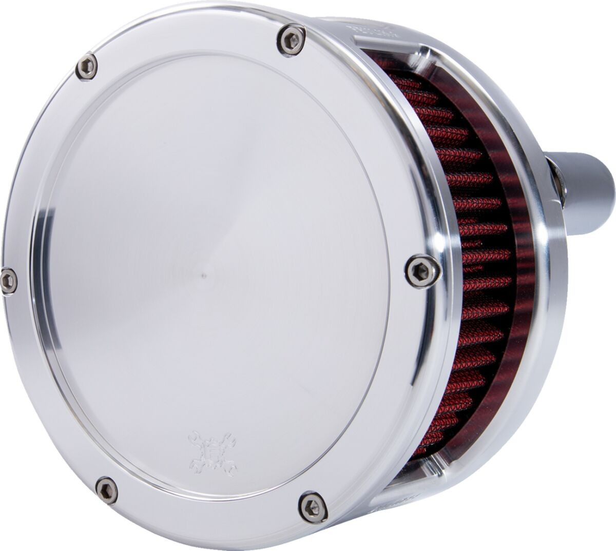 Feuling Parts Air Cleaner - Ba Series - Raw - Solid Cover - Red - M8 A