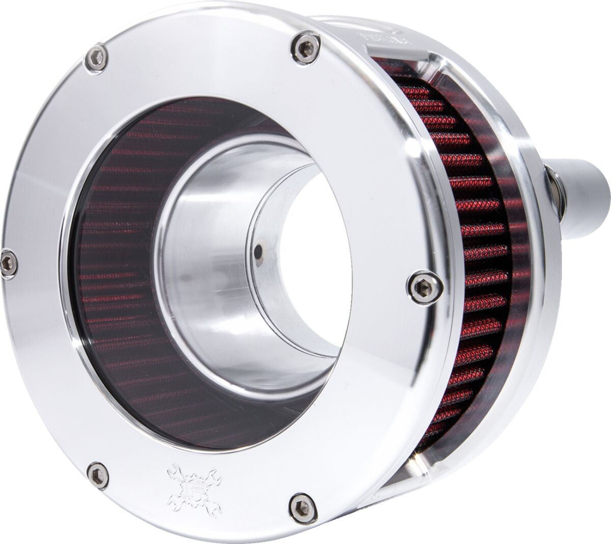 Feuling Parts Air Cleaner - Ba Series - Raw - Clear Cover - Red - M8 A