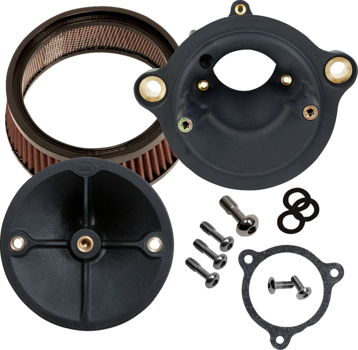 S&S Cycle Stealth Air Cleaner Kit - No Cover - M8 Air Cleaner Kit W/O