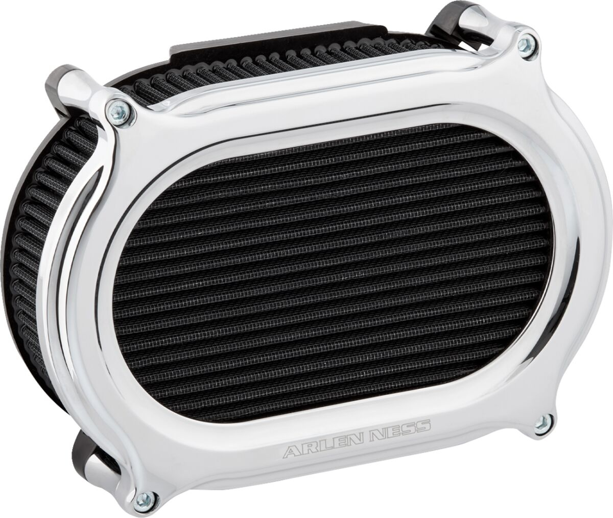 Arlen Ness Filter Kit Stage Ii Oval Performance,Chrome Air Cleaner - S