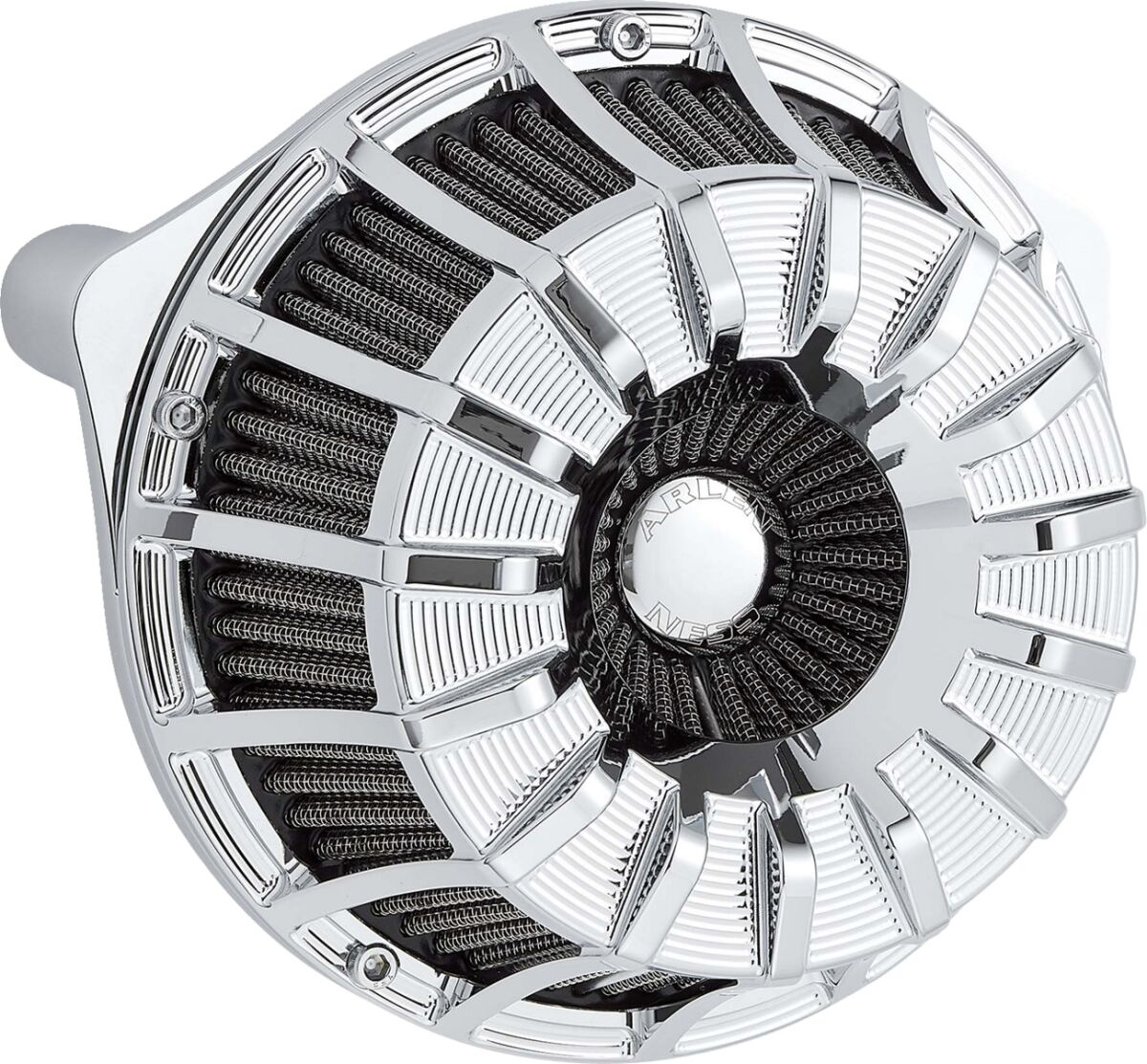 Arlen Ness Air Cleaner 15-Spoke Inverted Chrome Air Cleaner - 15 Spoke
