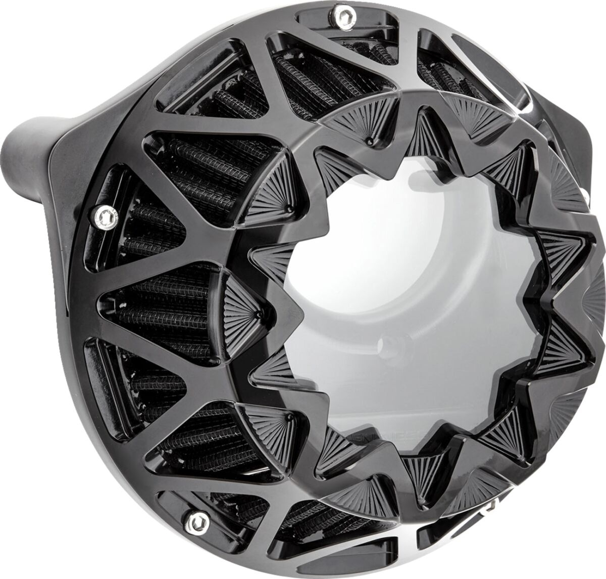 Arlen Ness Air Cleaner Crossfire All Black Air Cleaner - Crossfire - F