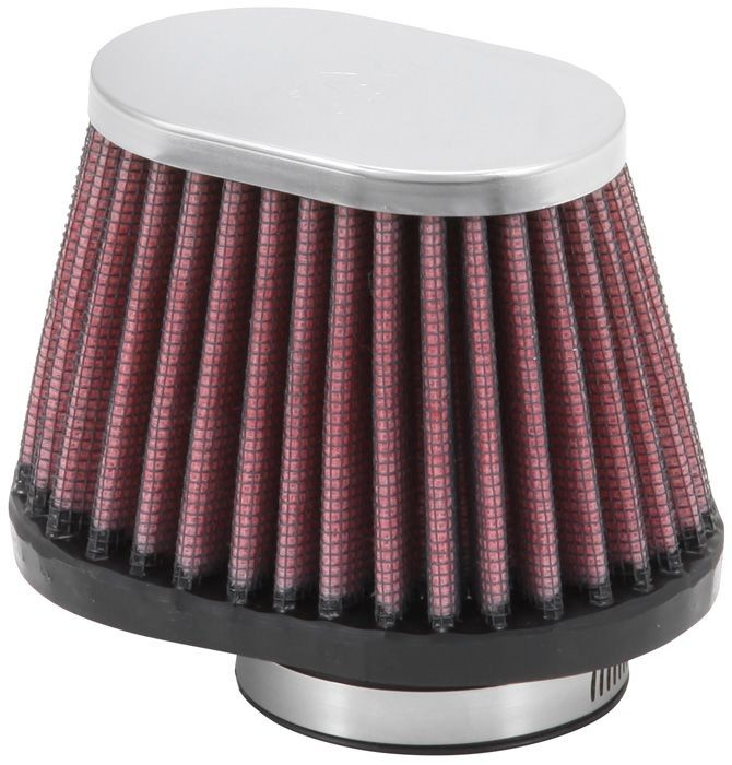 K & N Universal Filter, Oval, Tapered Air Filter Clmp On 44Mm