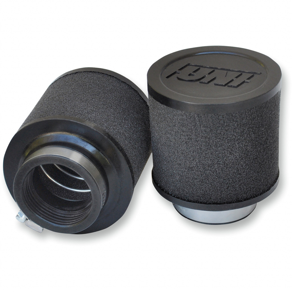 Uni Filter High-Flow Clamp-On Pod Filter Kit Straight Black 2-Pk Air F