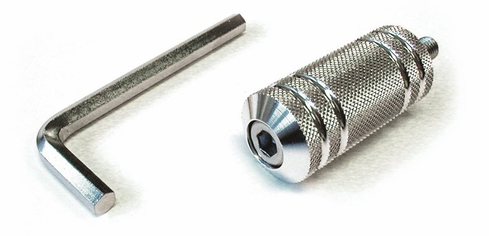 Shiftpeg ''Hi-Tech'', knurled aluminium