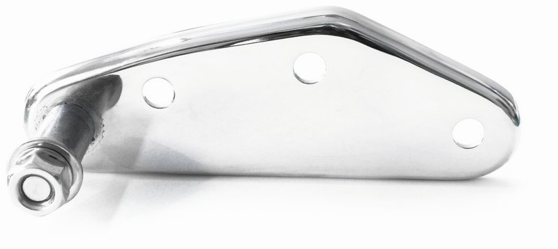 F�stplatta bromspedal 36-57, kromad