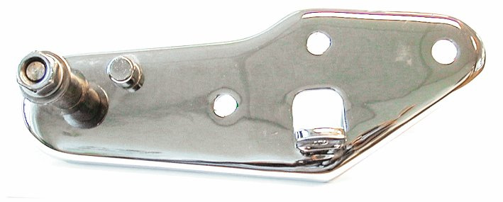 F�stplatta bromspedal FL 58-69, kromad