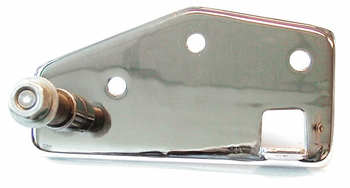 F�stplatta bromspedal FLH 70-79/FX 70-72, kromad