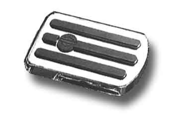 Chrome brake pedal pad