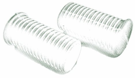 Gummi, vita, till fotpinnar FL/FX/XL 52-90