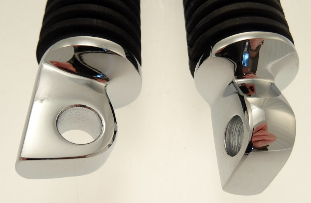 Fotpinnar Softail/Superglidemodell, svart gummi, extra l�ngautan f�ste