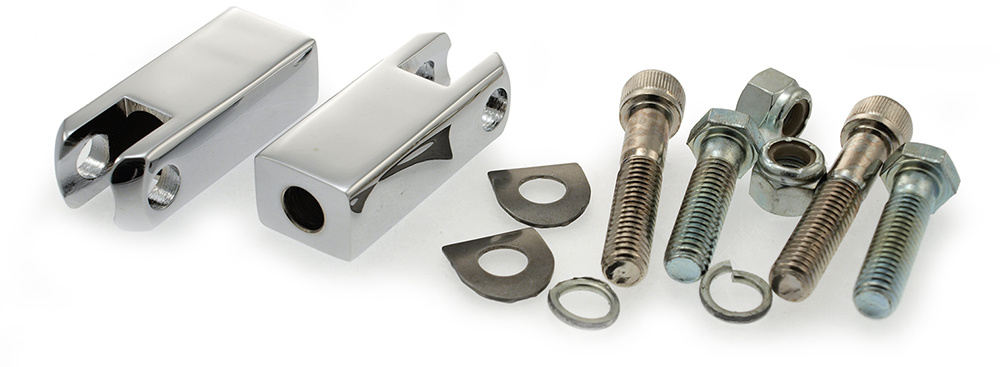 F�ste f�r passagerarfotpinnar Sportster 83-03, kromade