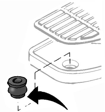 Gummid�mpare rektangul�ra fotplattor (11-0216) 8st/p�se
