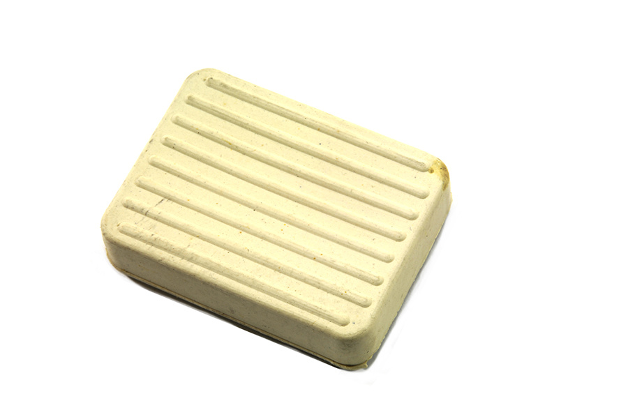 White Brake Pedal Rubber FX 71-84