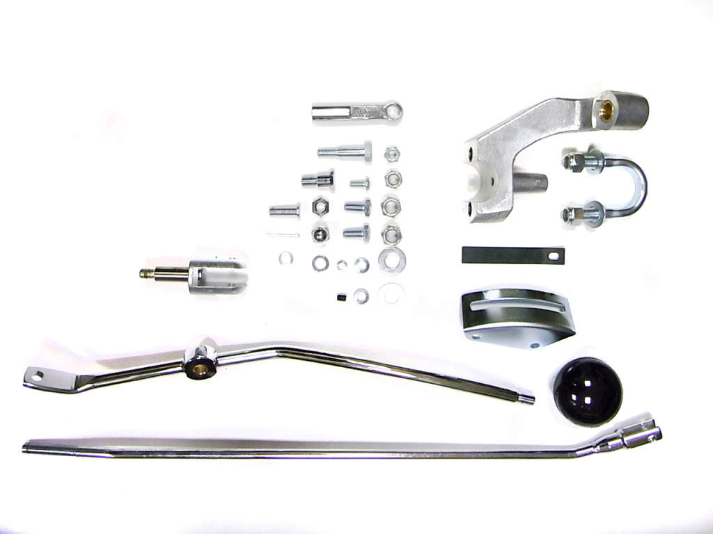 Police hand shift kit, 4-speed with ratchet top