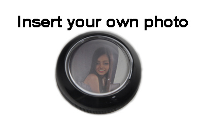 V�xelspaksknopp svart med Foto (3/8-24)