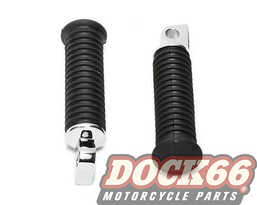 Footpegs H-D Style black ribbed, similar OEM 49117-77