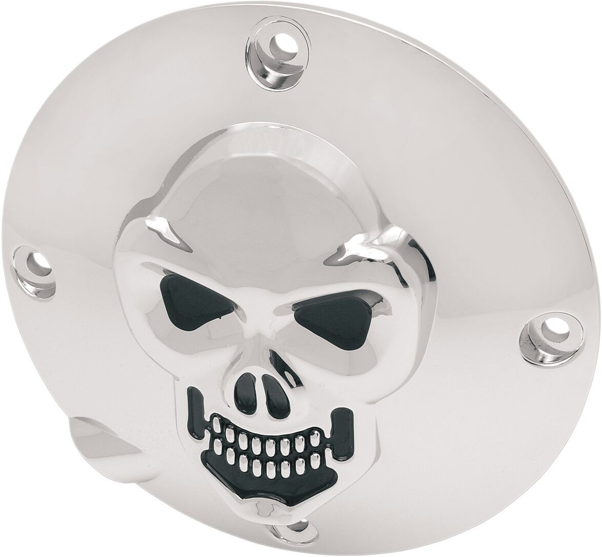 Drag Specialties Derby Cover Skull Chrome Derby Cvr Skull 94-03 Xl