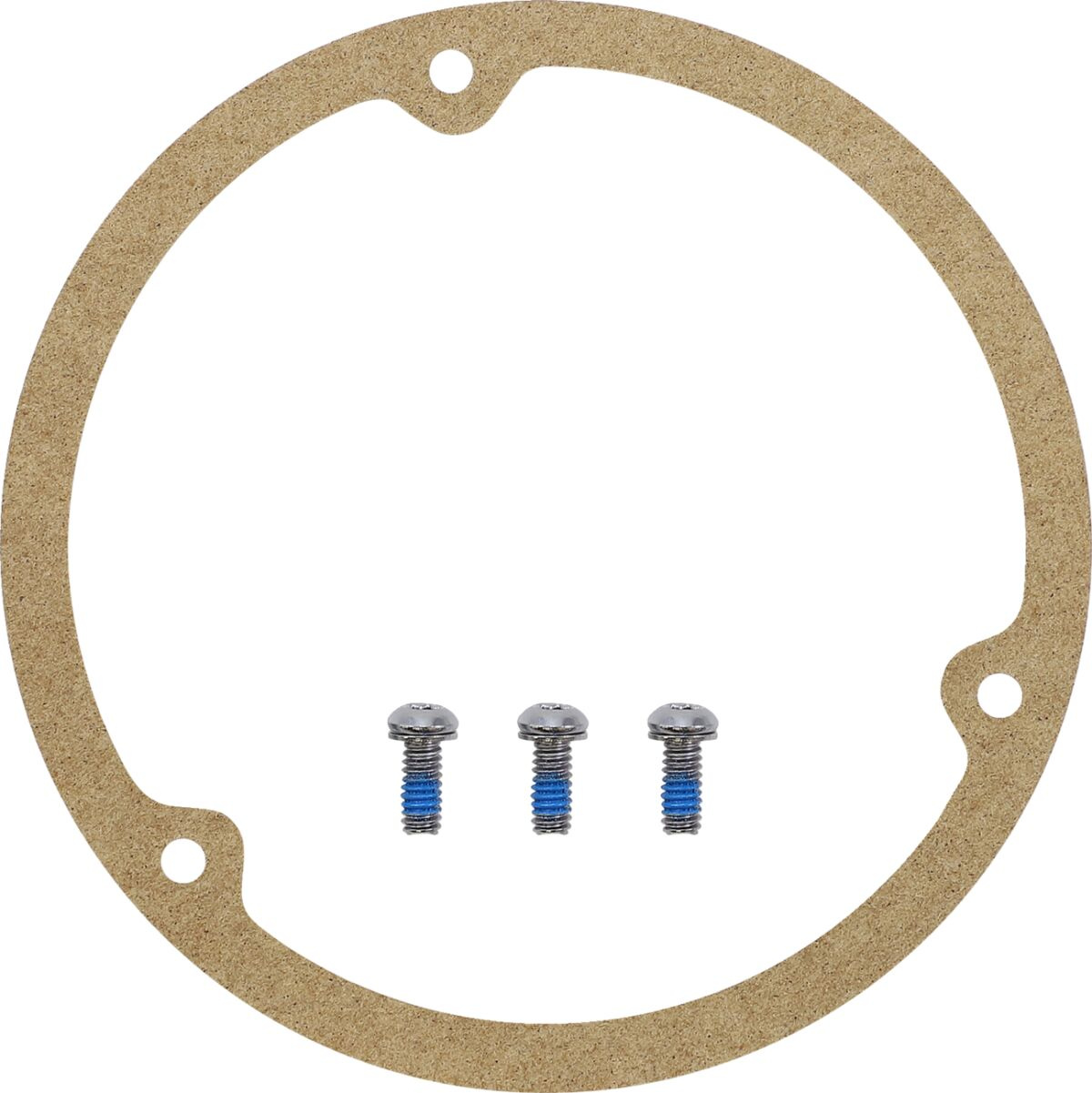 Drag Specialties Live To Ride Derby Cover Gold 3-Hole Derby Cover Ltr