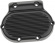 Drag Specialties Transmission Side Cover Black Bt 87-06 Cover Tran Fin