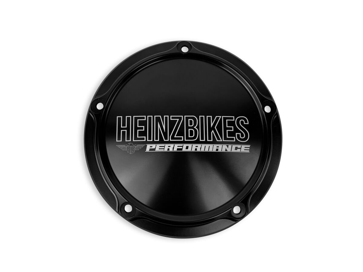 Heinz Bikes Derby Cover Twin Cam Black Derby Cover Twin Cam Black