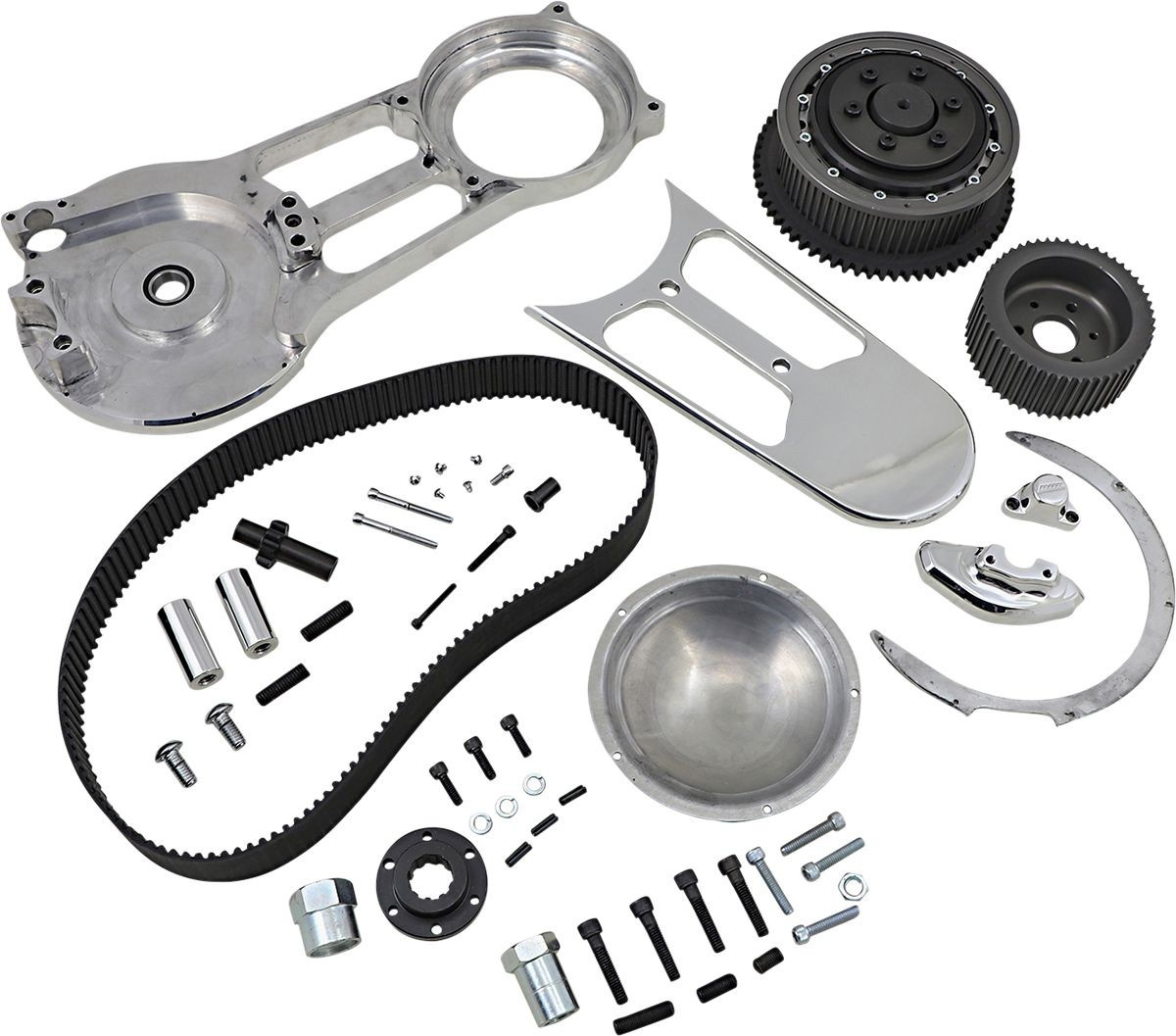Belt Drives Ltd. Open Belt Drive Kit 2'' Polished Belt Drive 2 70-78 S