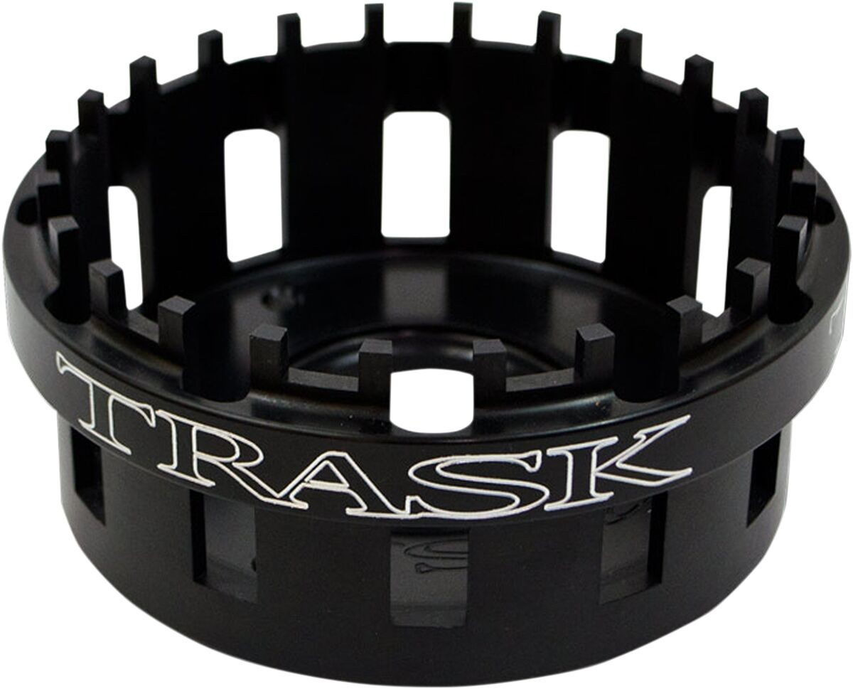 Trask Clutch Basket Aluminum Black Clutch Basket 02-17 V-Rod