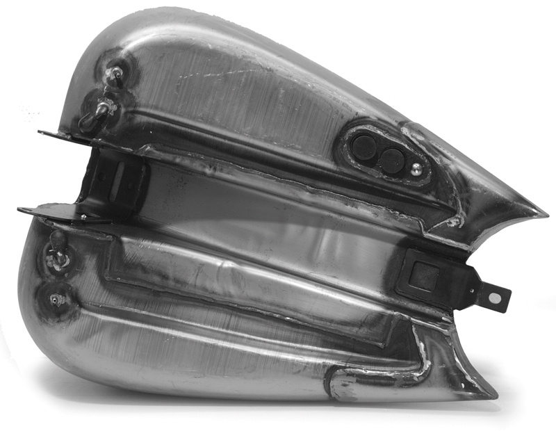 Fatbobtank 2 f�rl. 5,1 G 00-07 med inspr,1 pc,2 l�sb. t/l(19,3 Liter