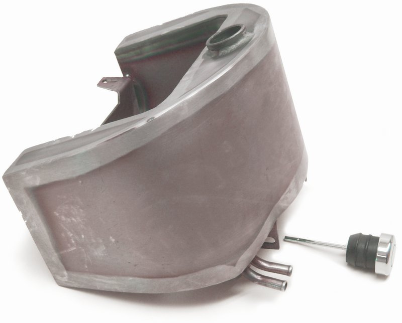 Oljetank, 3 lit, top fill, r�-metall, Softail 84-99