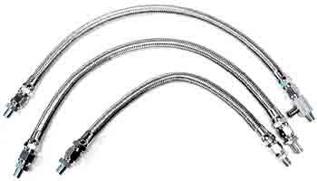 Braided oillines FL-FX 68-82, aluminum primary cover