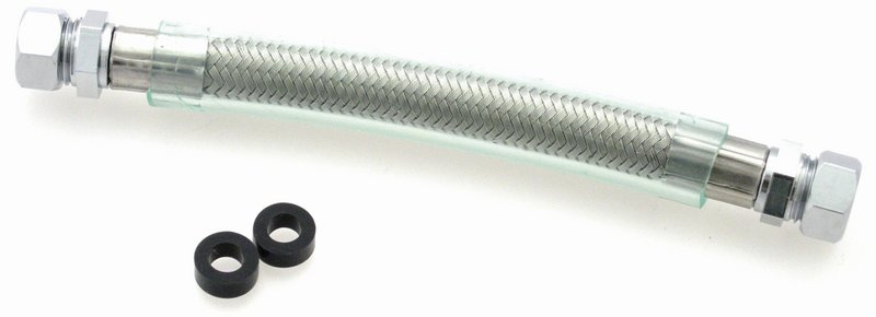 Braided Stainless Steel Crossover Line, Softail 00-upp (ej FXSTD)