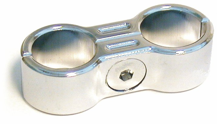 Slangh�llare Grooved, 2 h�l,5/16-3/8 st�lomsp.slang, kro