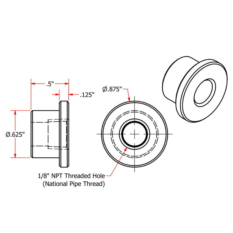 TC Bros 1/8 Npt Bung kit