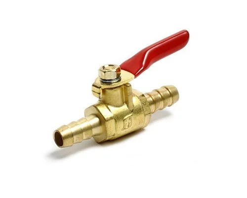 In-Line petcock 8mm (5/16 inch) brass