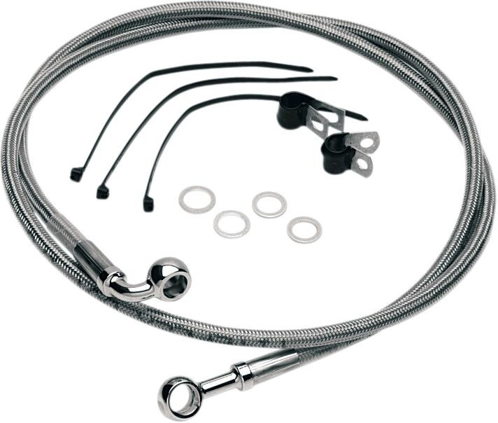 Drag Specialties Front Brake Line Stainless Steel Frt Brake Line 84-99