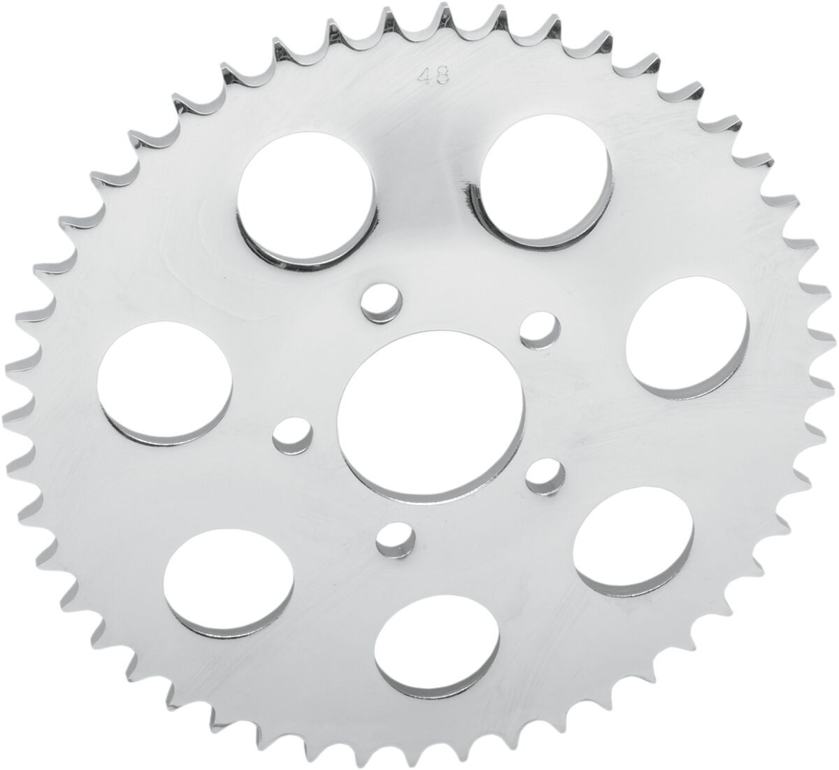 Drag Specialties Rear Chain Sprocket 530 Dished 49T Steel/Chrome Sproc