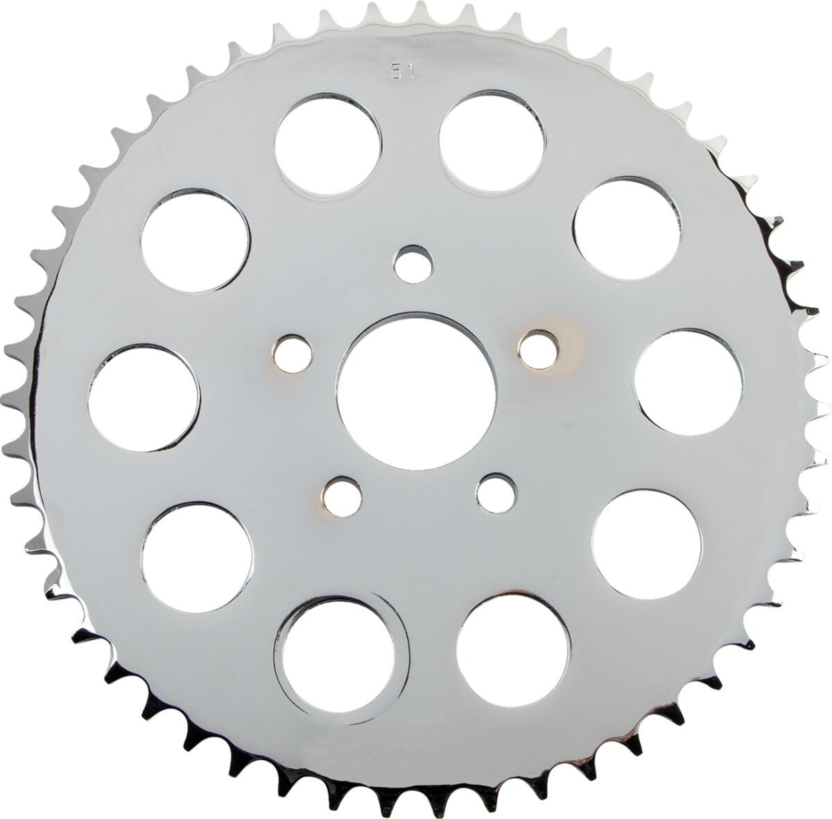 Drag Specialties Rear Chain Sprocket 530 Flat 51T Steel/Chrome Sprocke