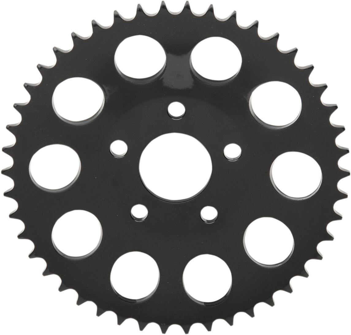 Drag Specialties Sprocket Rear Wheel 46T Dish Gloss Black Sprocket Blk