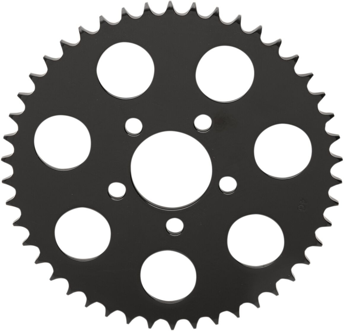 Drag Specialties Sprocket Rear Wheel 46T Flat Gloss Black Sprocket Blk