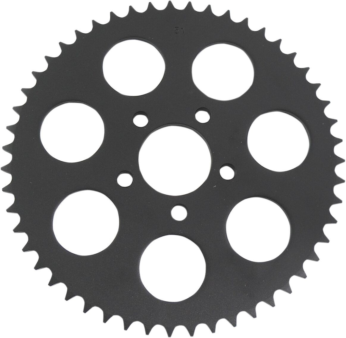 Drag Specialties Sprocket Rear Wheel 51T Flat Gloss Black Sprocket Blk