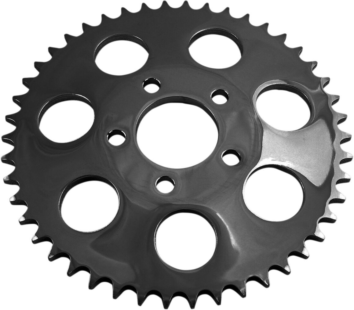 Drag Specialties Sprocket Rear Wheel 46T Dish Gloss Black Sprocket Blk