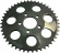 Drag Specialties Sprocket Rear Wheel 48T Dish Gloss Black Sprocket Blk
