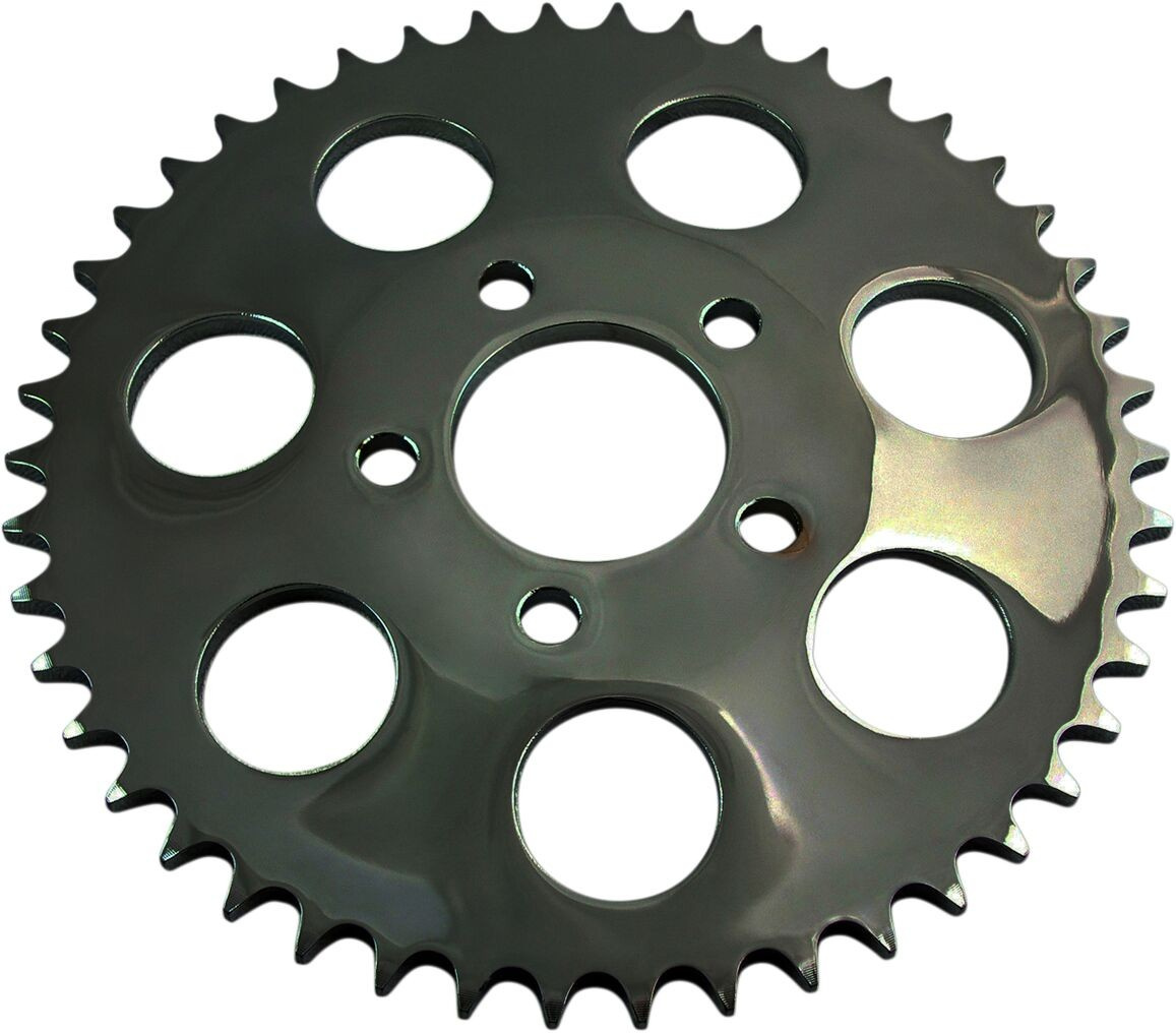 Drag Specialties Sprocket Rear Wheel 49T Dish Gloss Black Sprocket Blk